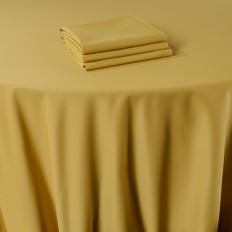 Nappe Marjorie jaune 310 x 310 cm ignifugée M1