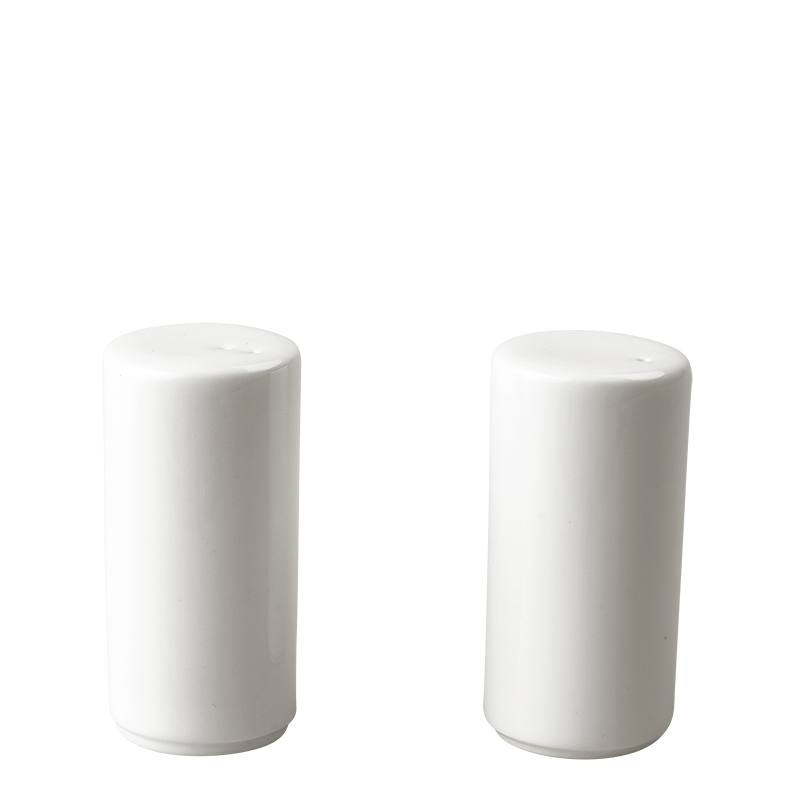 Poivrière porcelaine blanche Ø 3,2 cm H 6,2cm (poivre non fourni)