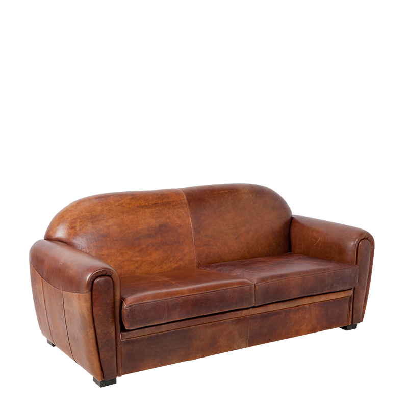 Sofa Club Leder braun 83 x 190 cm H 97 cm