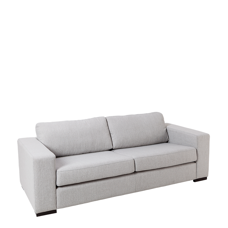 Sofa zwei Plätze Loft grau 196 x 80 cm H 73 cm