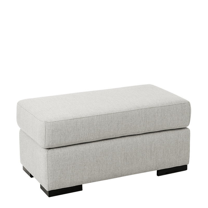 Hocker Loft grau 40 x 80 cm H 40 cm