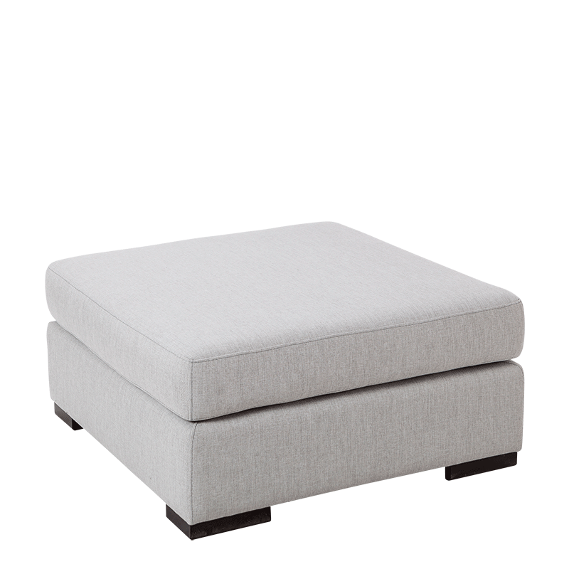 Hocker Loft grau 80 x 80 cm H 40 cm