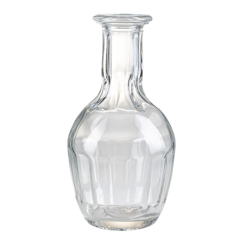 Vase Soliflore aus Glas bauchig Vintage