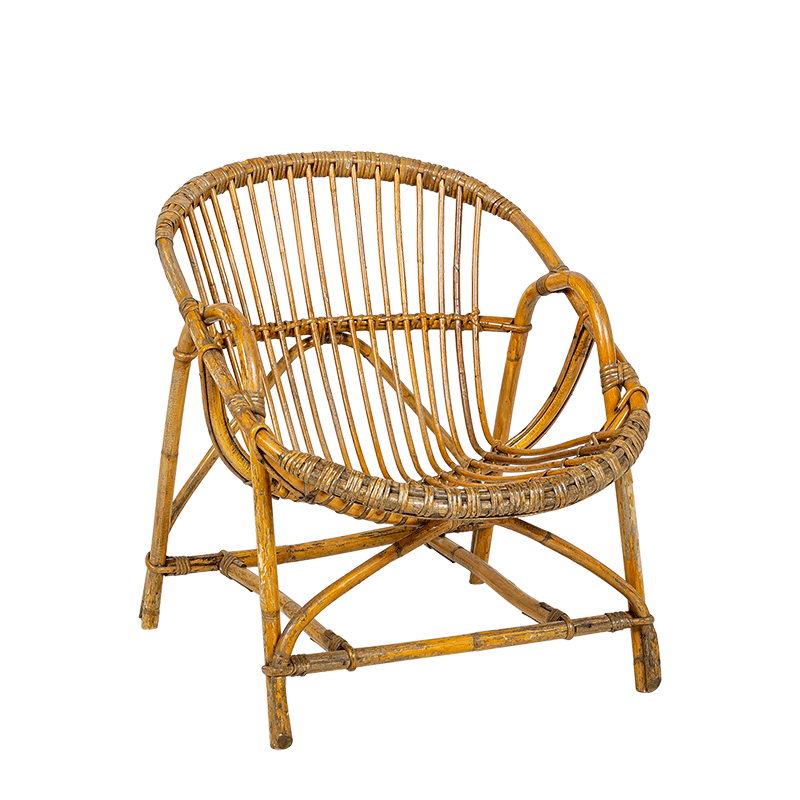 Rattansessel Vintage