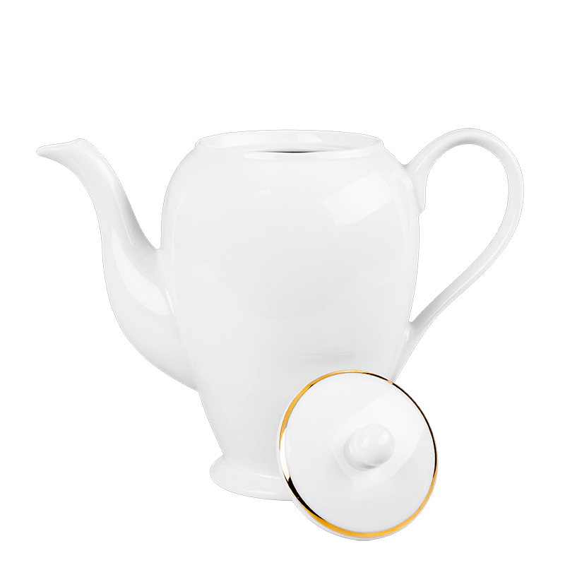 Cafetière blanche filet Or 140 cl