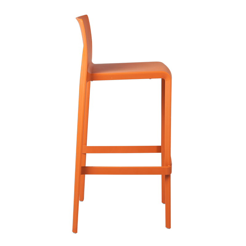 Chaise haute Sila orange H 100 cm