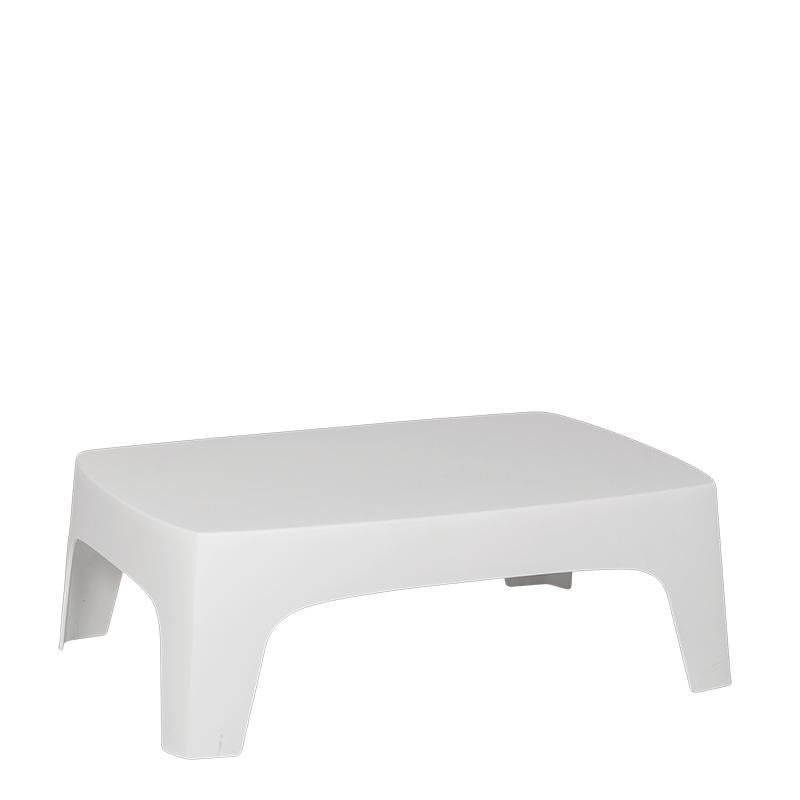 Table basse Lalisse blanche 73 x 106 cm H 35 cm