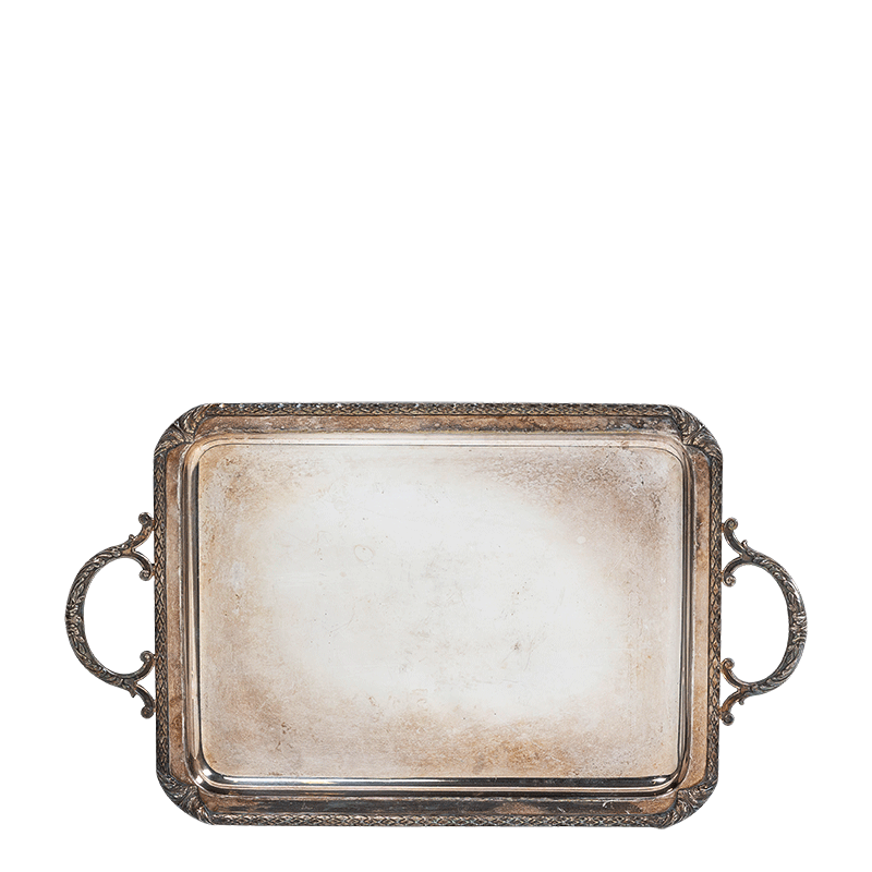 Platte Silber Vintage