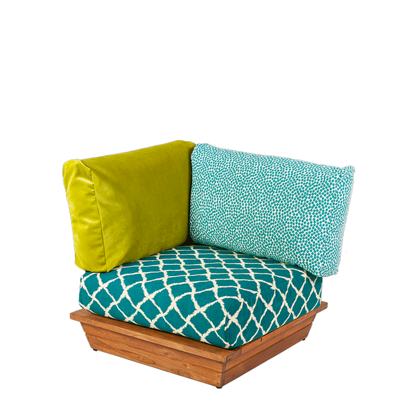 Eckmodul Lounge Ibiza 76 x 76 cm H 70 cm