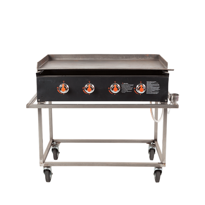 Plancha vierflammig auf Wagen 91x50 cm (mit Gasflasche geliefer)