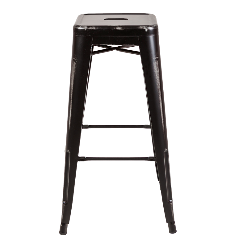 Barstuhl / Hocker Industrial schwarz H 76 cm