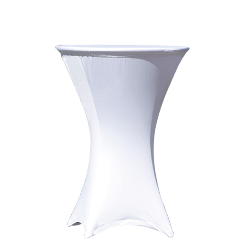 Stehtisch rund mit Husse weiss Ø 60 H 110 cm