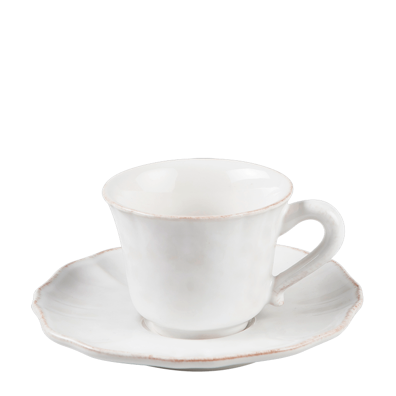 Espressotasse mit Unterteller Romance 9 cl