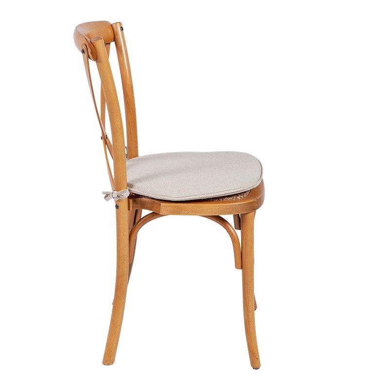 Stuhl Saint-Rémy mit Sitzkissen écru