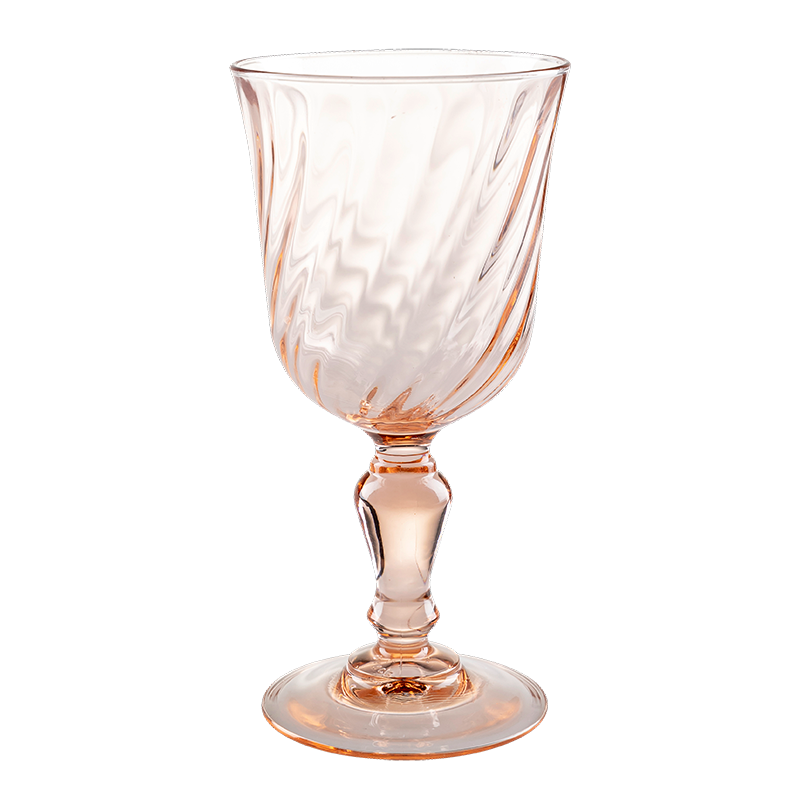 Verre à pied vintage rose 22 cl