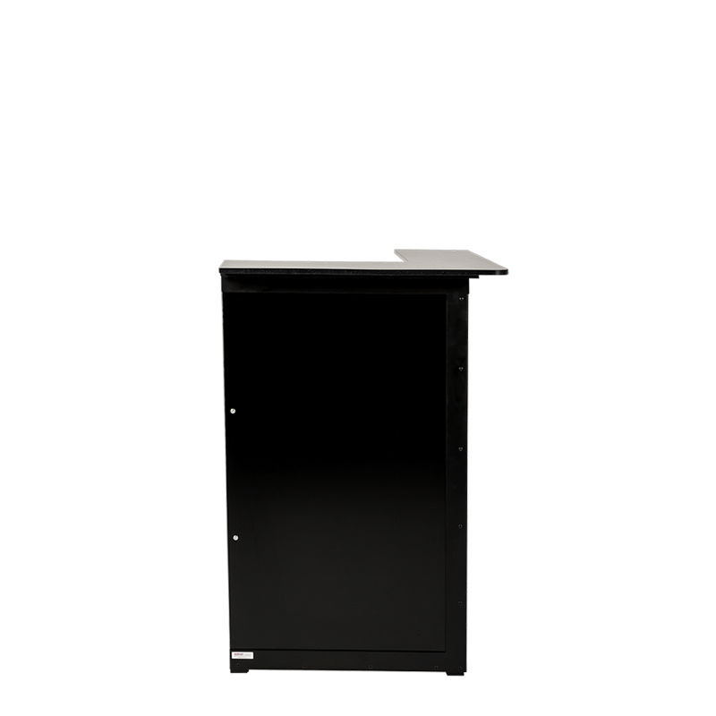 Bar Lenox beleuchtet schwarz Eckmodul 66 x 66 cm H 118 cm