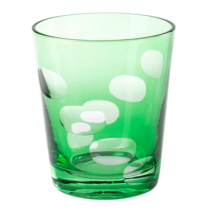 Becher Melodie grün Ø 8 cm H 9 cm 24 cl