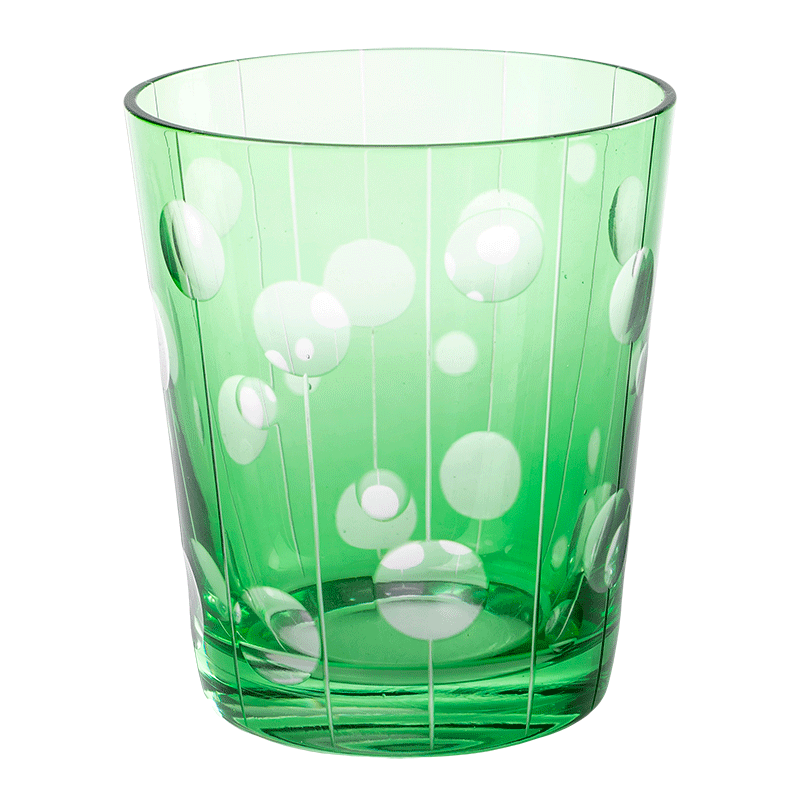 Becher Melodie grün Ø 8 cm H 9 cm 24 cl