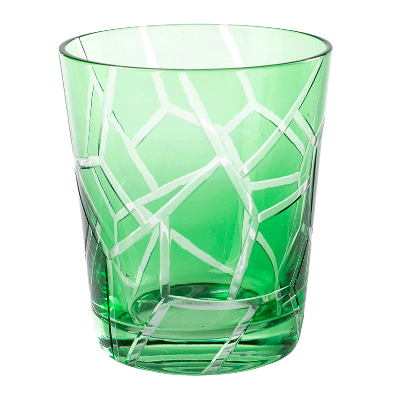 Becher Melodie grün Ø 8 cm H 9 cm 24 cl