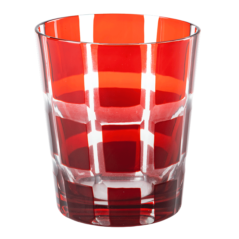 Becher Melodie rot Ø 8 cm H 9 cm 24 cl
