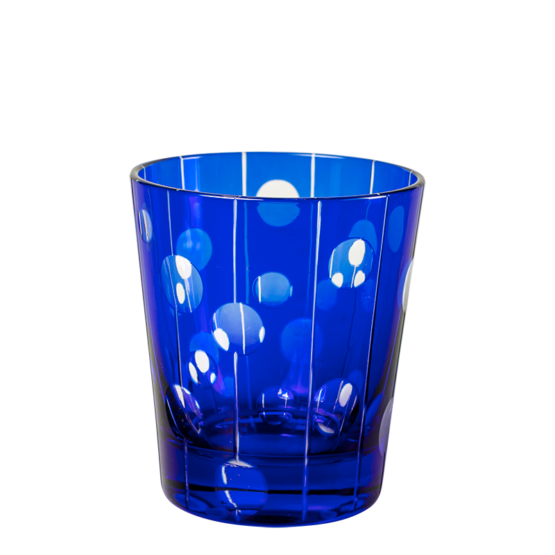 Becher Melodie blau Ø 8 cm H 9 cm 24 cl