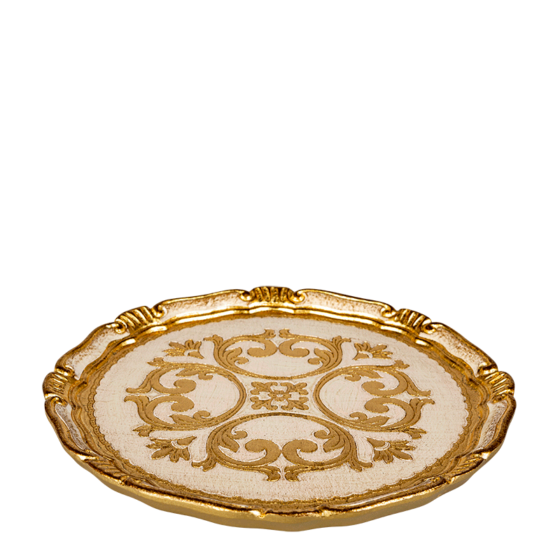 Platzteller Venezia Weiss-Gold Ø 32,5 cm