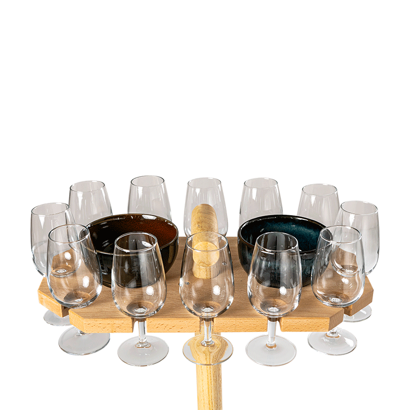 Apéro-Heugabel (mit Sockel) 43 x 23 cm H 106 cm