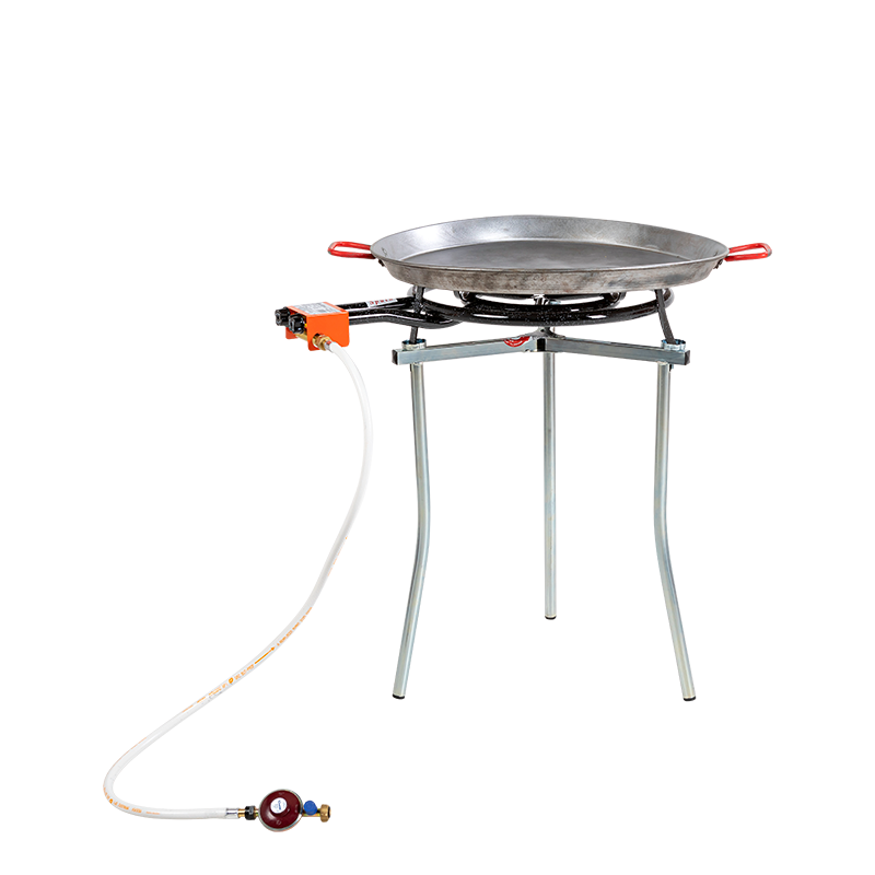 Poêle à paëlla Ø 70 cm avec réchaud et trépied