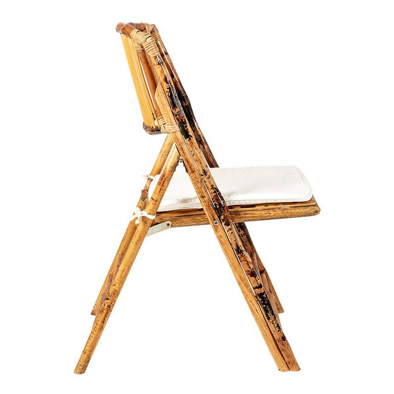 Stuhl Bali klappbar mit Sitzkissen Crème