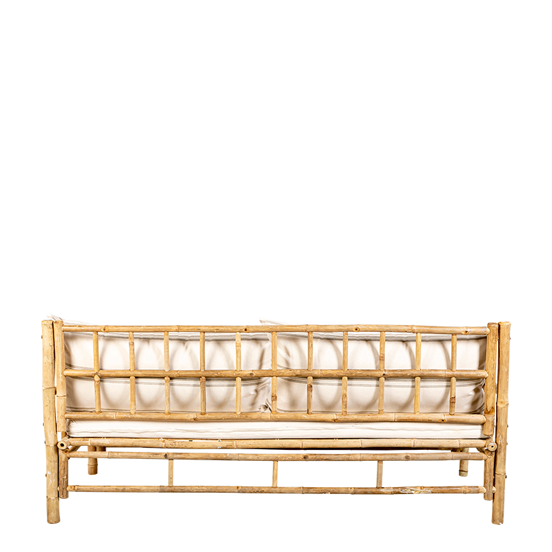 Sofa Bali écru gestreift 70 x 180 cm H 80 cm