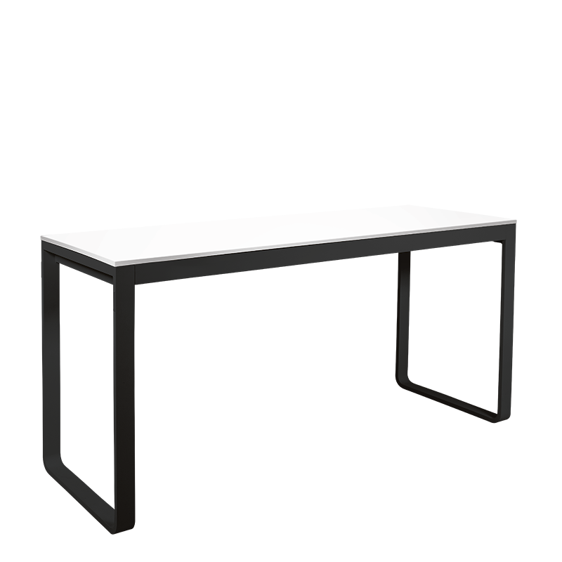 Hochtisch schwarz mit Platte 80 x 230 cm H 110 cm