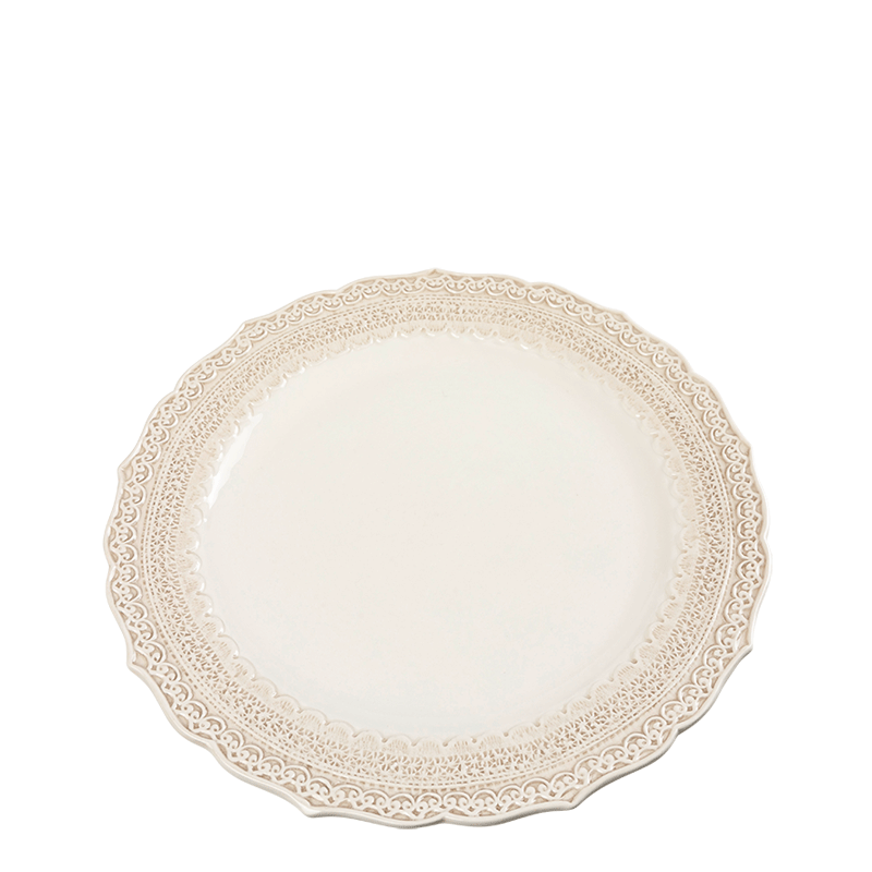 Menüteller Dentelle Creme Ø 28 cm