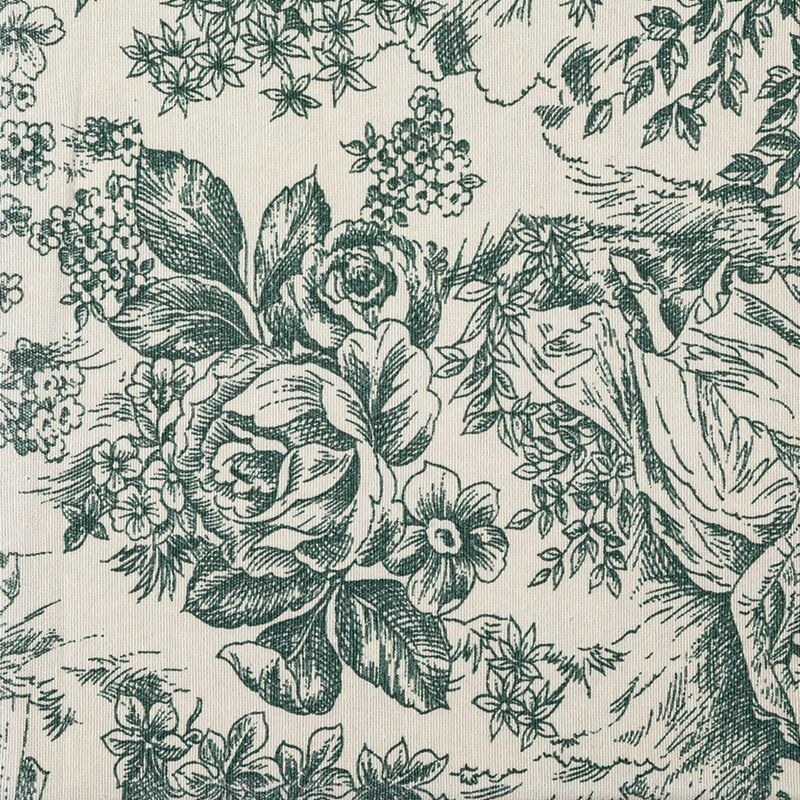 Serviette de table Toile de Jouy vert 50 x 50 cm