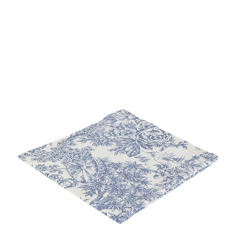 Serviette Toile-de-Jouy Blau 50 x 50 cm