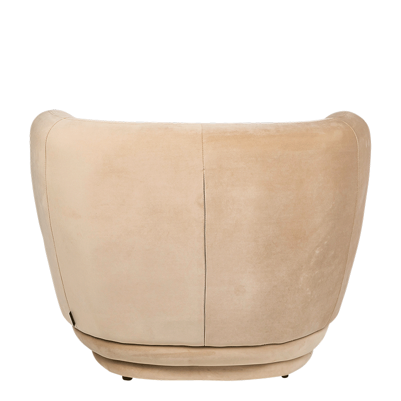 Sessel Elton Samt taupe 78 x 90 cm H 70 cm