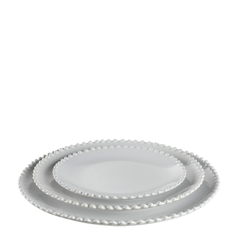 Assiette plate perle nacrée Ø 28 cm