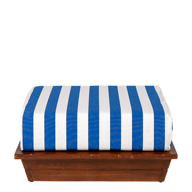 Hocker Lounge Beach Club blau 76 x 76 cm H 36 cm