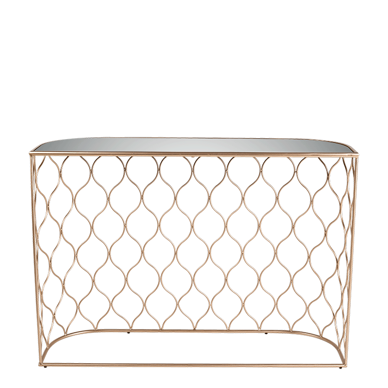 Konsole Filor Kupfer 32 x 110 cm H 78 cm