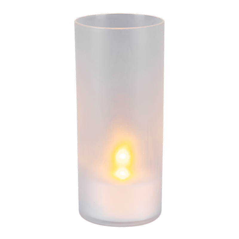 Tischlicht mit Leucht-Kerze Ø 4,5 cm H 10 cm