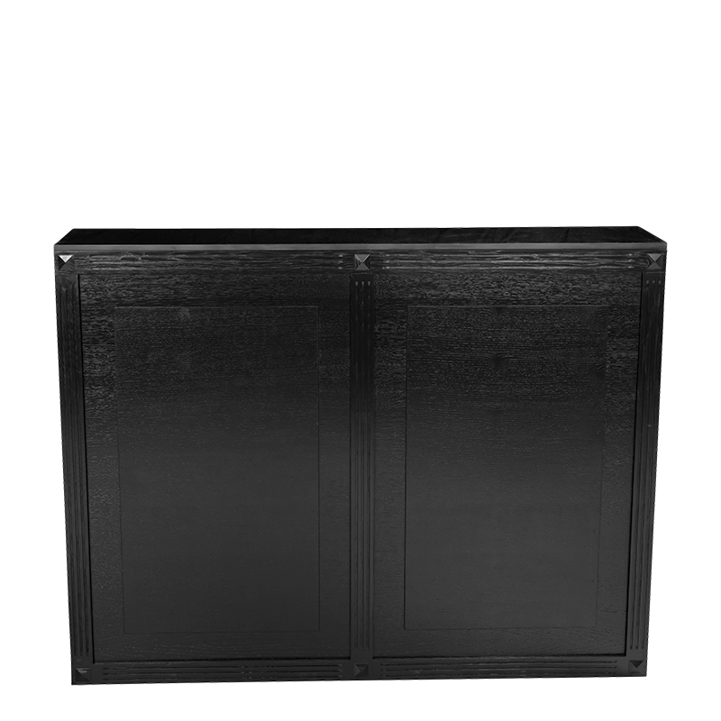Bar Cigare Club noir 55 x 150 cm H 115 cm