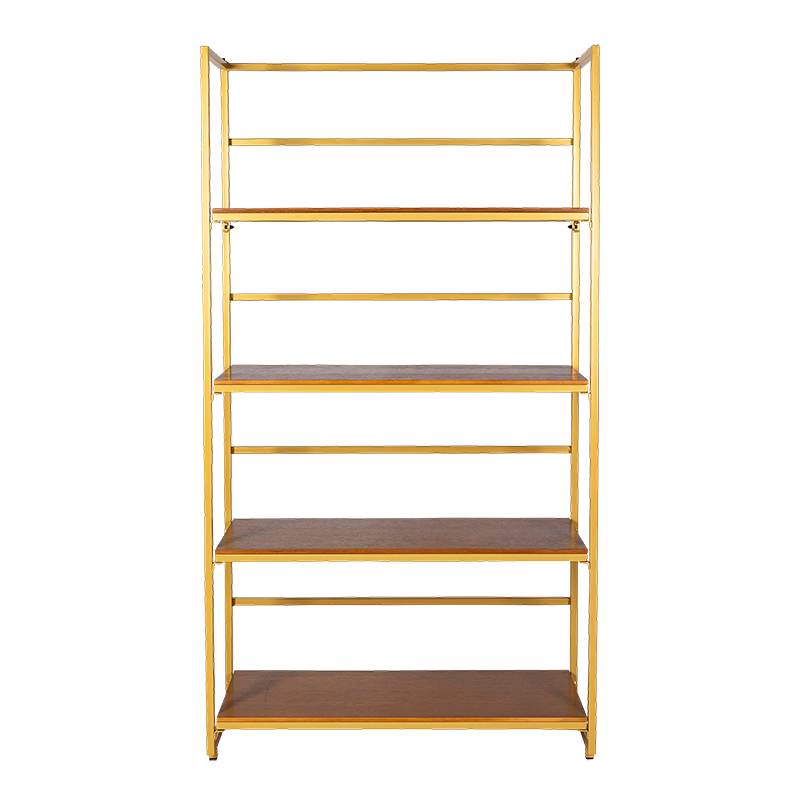 Regal Gold und holzfarben 40 x 100 cm H 180 cm