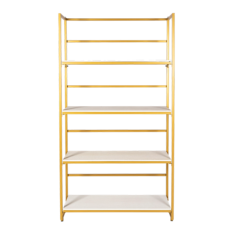 Etagère dorée et blanche 40 x 100 cm H 180 cm
