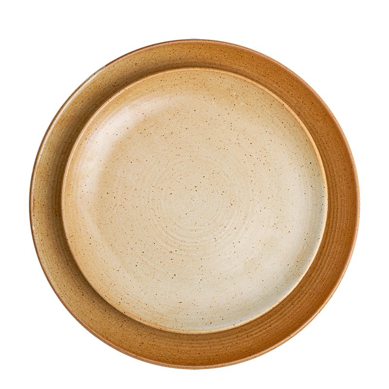 Grande assiette Vintage Grès Ø 23/25 cm