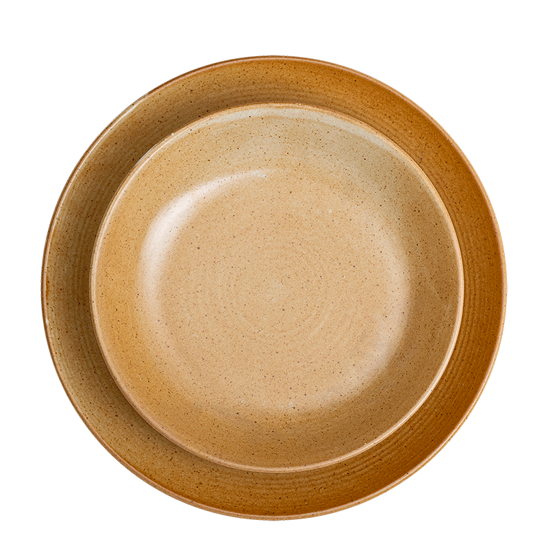Teller tief Vintage Steingut Ø 18/21 cm