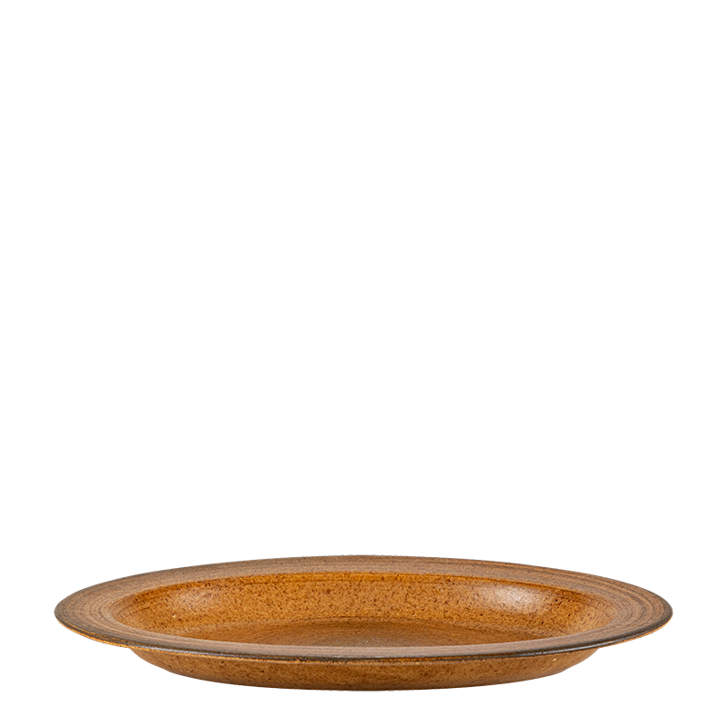 Platte oval Vintage Steingut