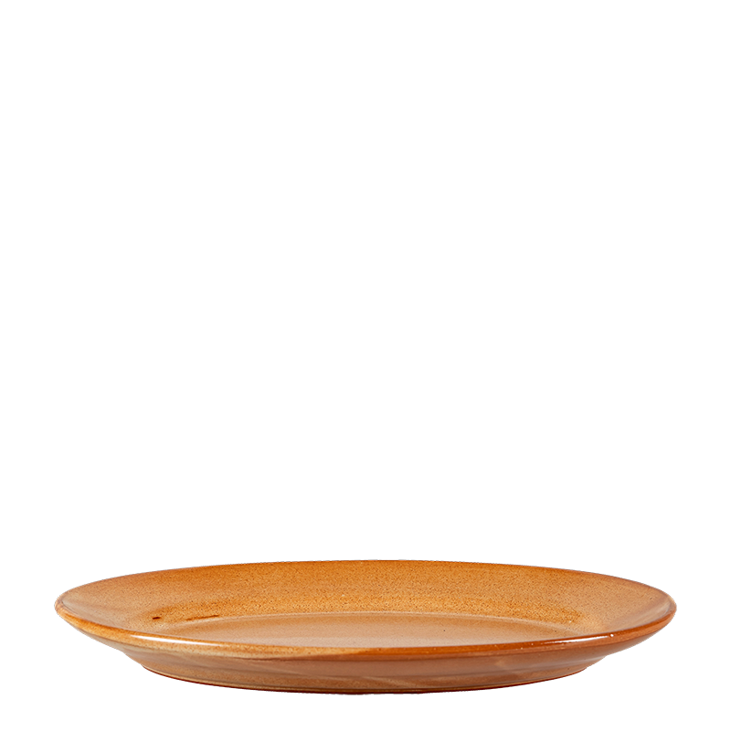 Platte oval Vintage Steingut