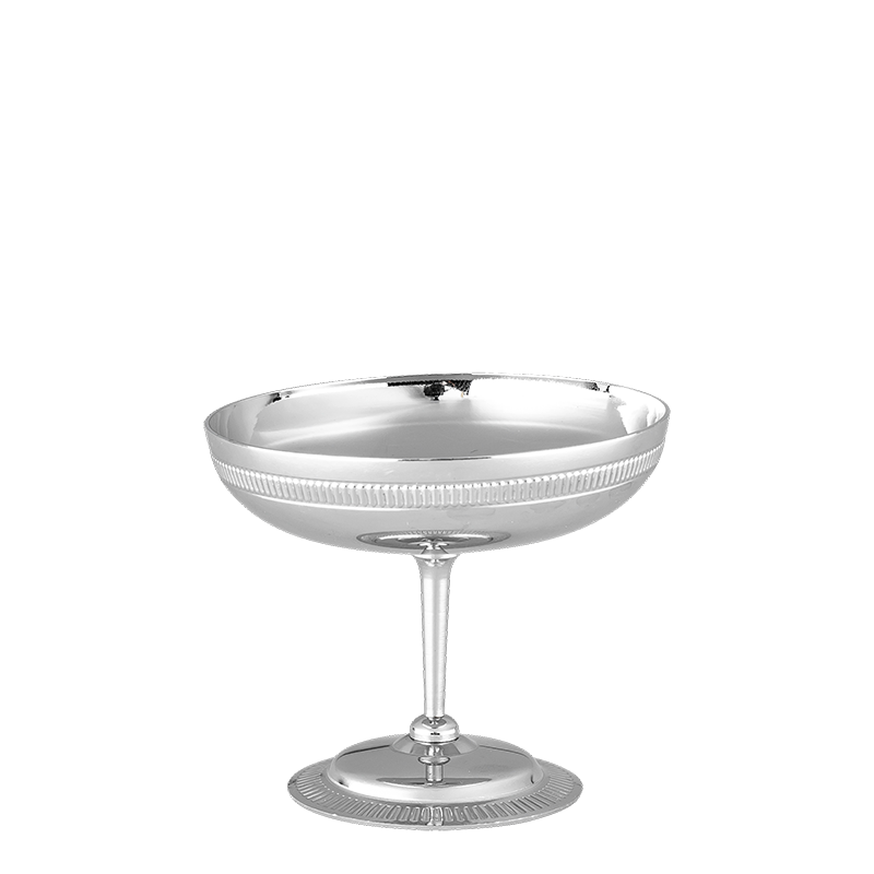 Schale auf Fuss Vintage Inox 10 cl