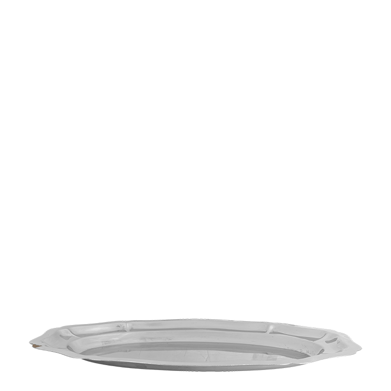 Platte oval Vintage Inox