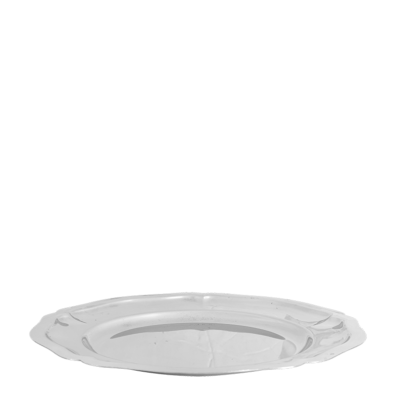 Plat rond Vintage Inox