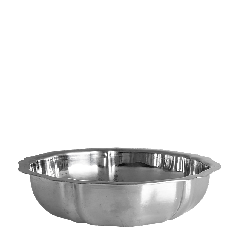 Platte tief Vintage Inox